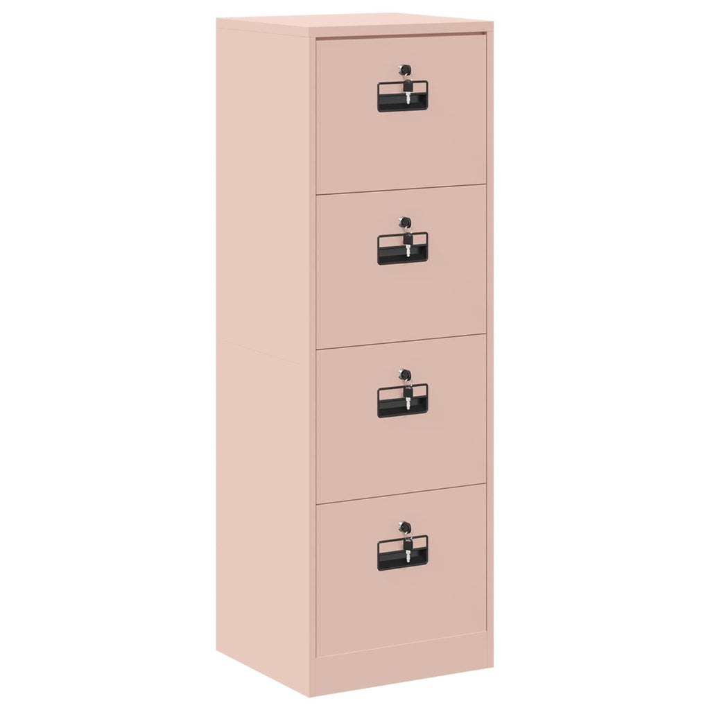Aktenschrank Rosa 45,5 x 42 x 139 cm Kaltgewalzter Stahl
