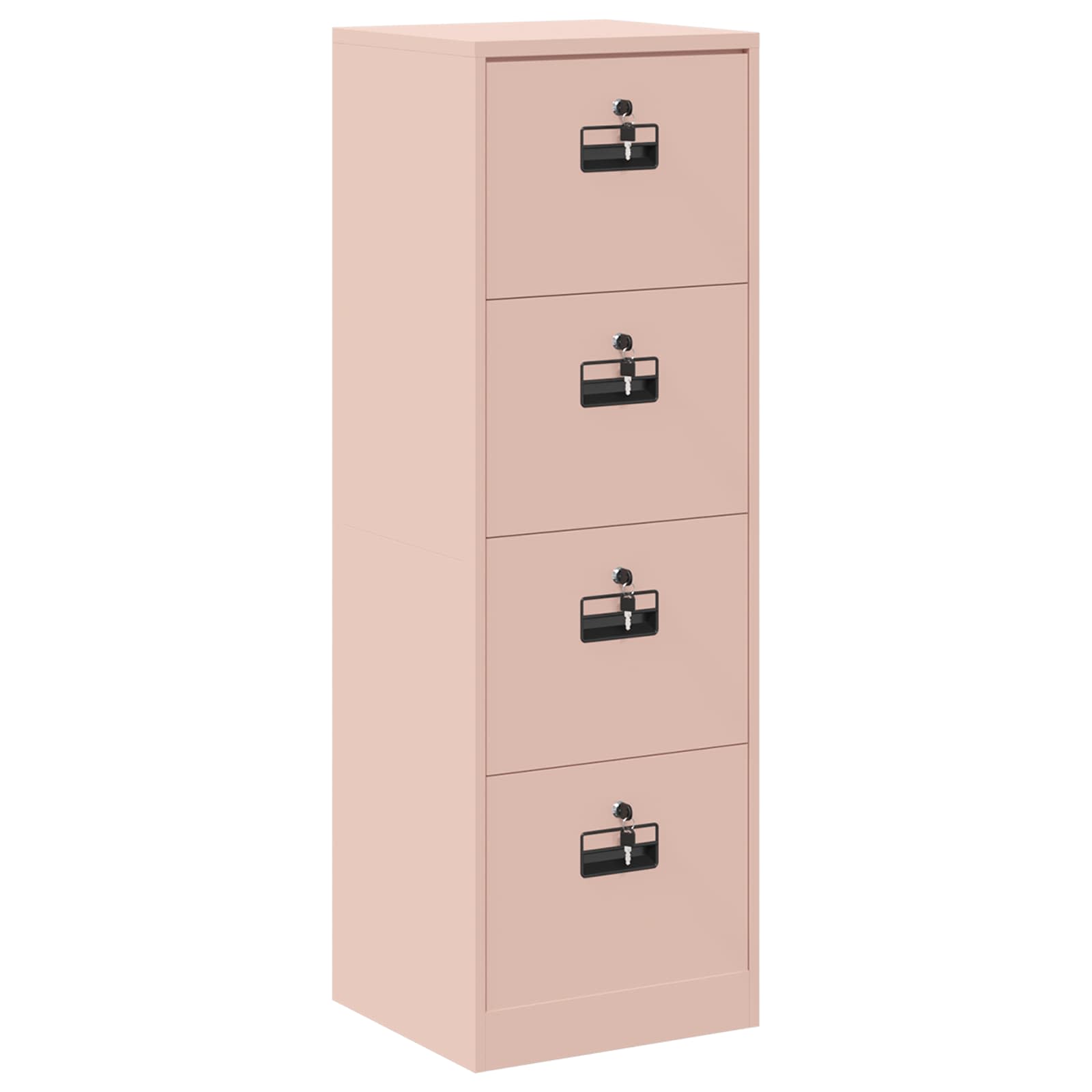 Aktenschrank Rosa 45,5 x 42 x 139 cm Kaltgewalzter Stahl