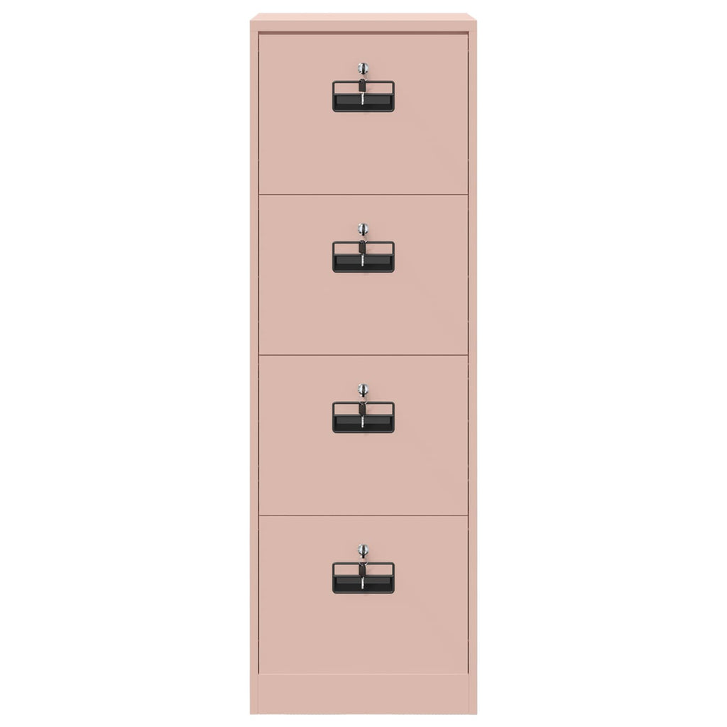 Aktenschrank Rosa 45,5 x 42 x 139 cm Kaltgewalzter Stahl