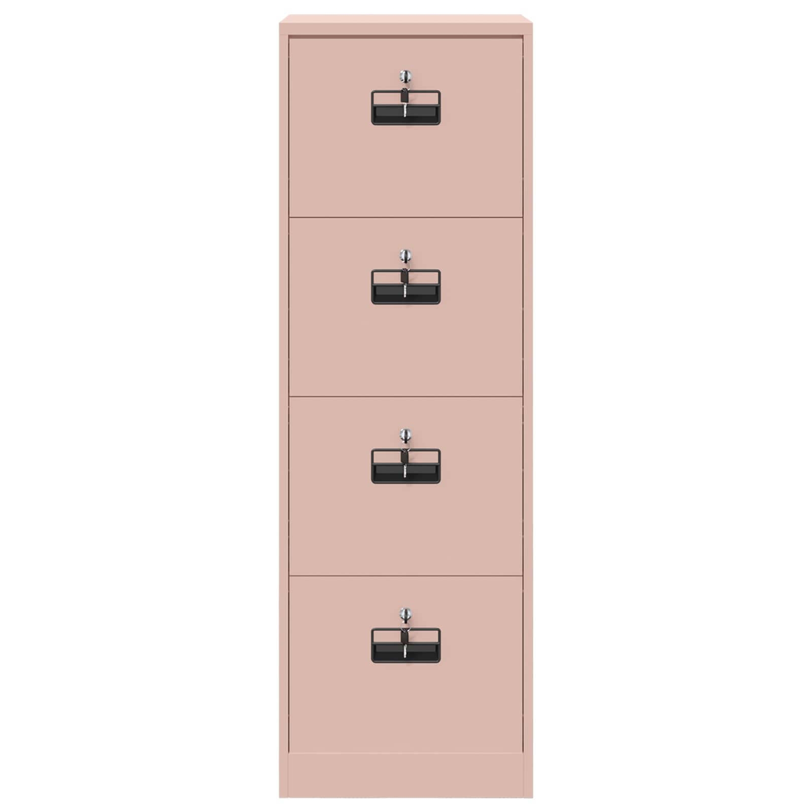 Aktenschrank Rosa 45,5 x 42 x 139 cm Kaltgewalzter Stahl