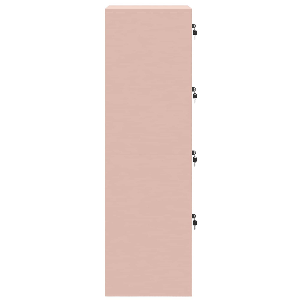 Aktenschrank Rosa 45,5 x 42 x 139 cm Kaltgewalzter Stahl