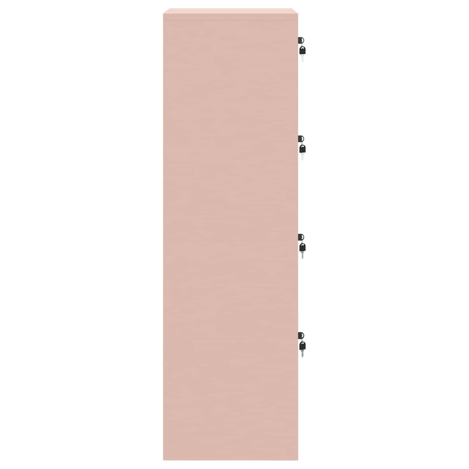 Aktenschrank Rosa 45,5 x 42 x 139 cm Kaltgewalzter Stahl
