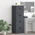 Aktenschrank Anthrazit 45,5 x 42 x 139 cm Kaltgewalzter Stahl