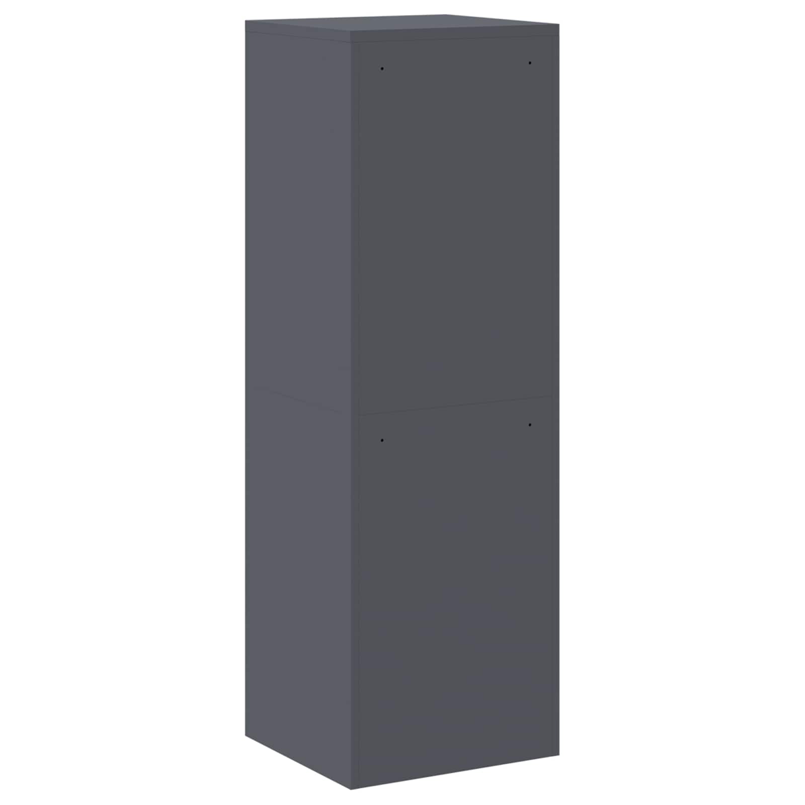 Aktenschrank Anthrazit 45,5 x 42 x 139 cm Kaltgewalzter Stahl