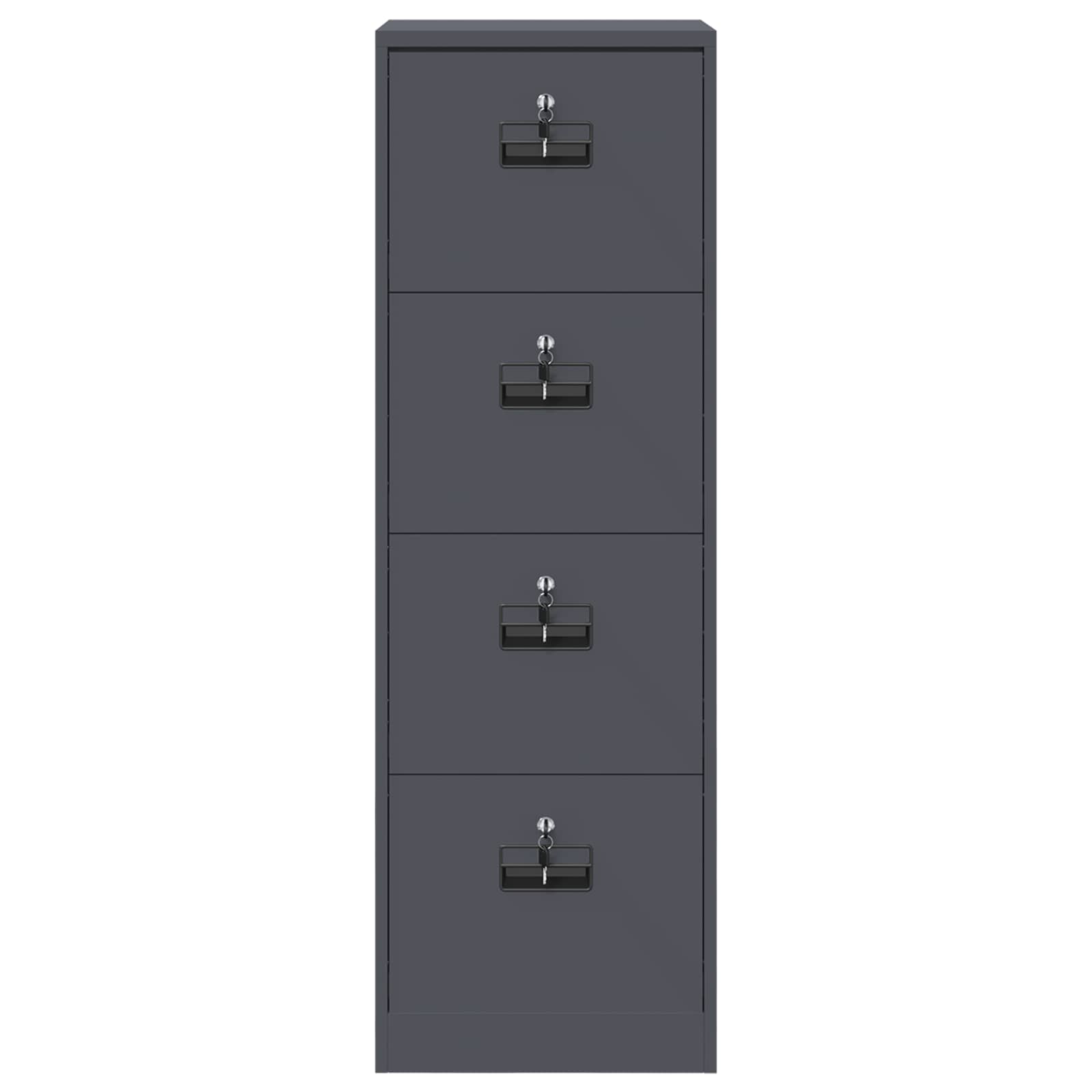 Aktenschrank Anthrazit 45,5 x 42 x 139 cm Kaltgewalzter Stahl