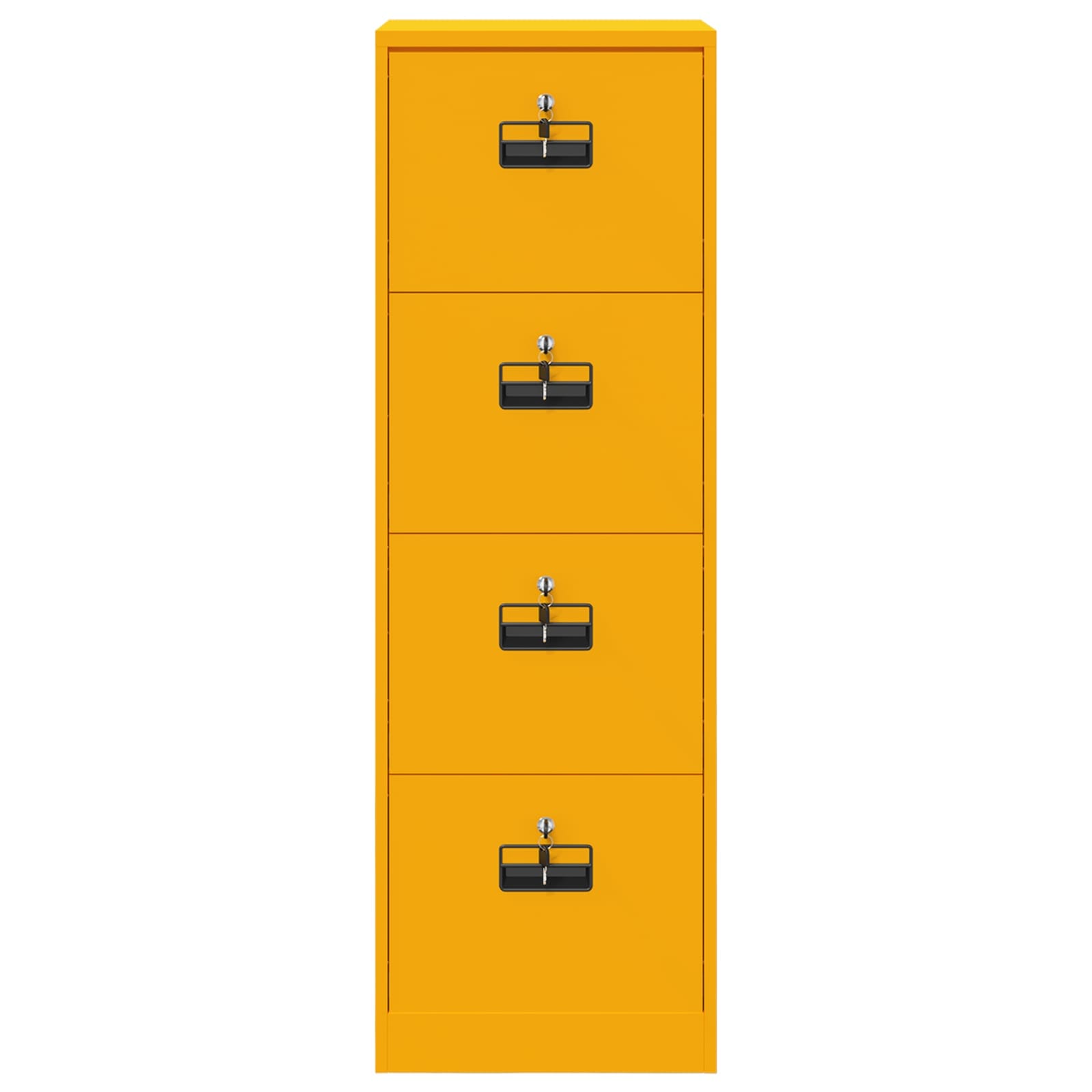 Aktenschrank Senfgelb 45,5 x 42 x 139 cm Kaltgewalzter Stahl