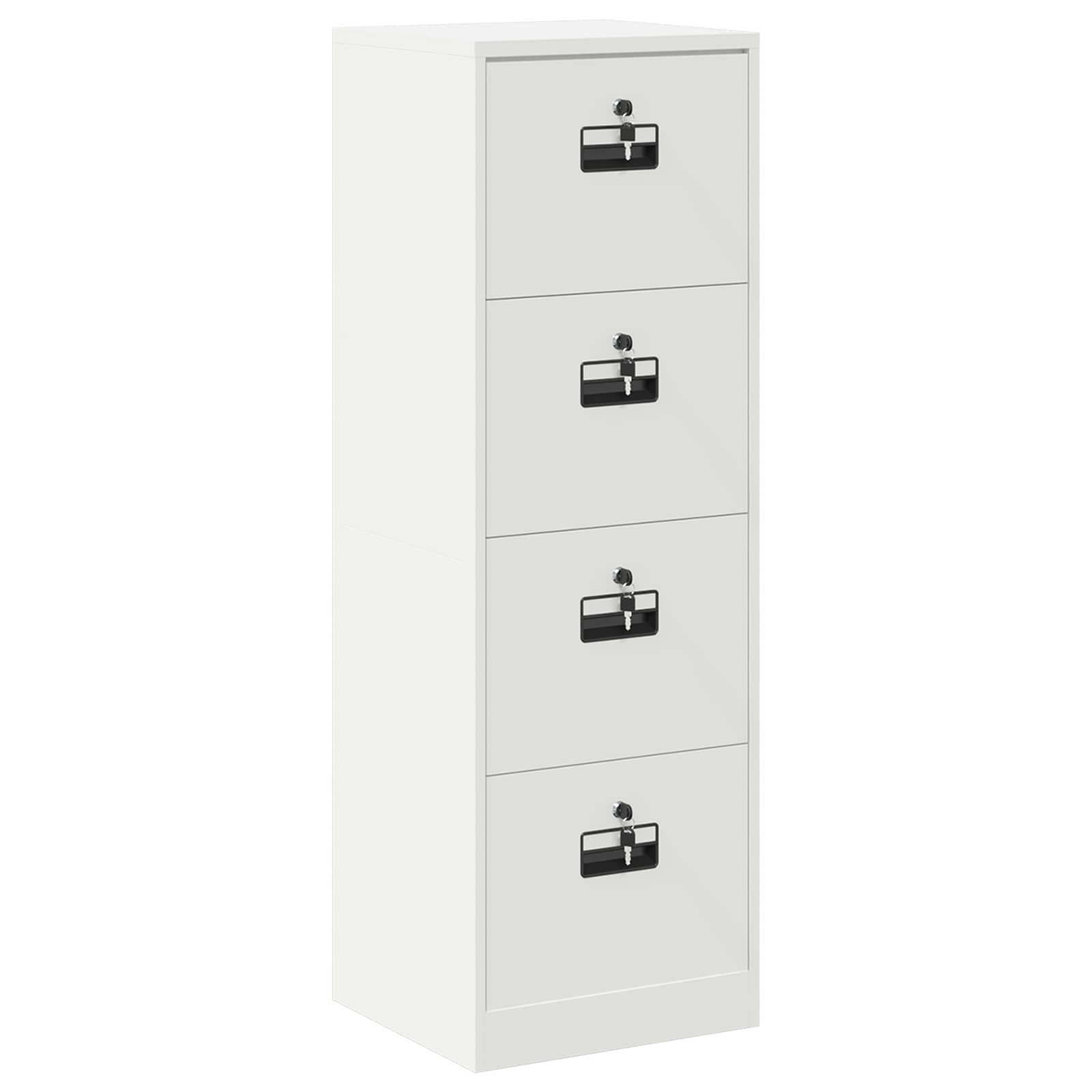 Aktenschrank Weiß 45,5 x 42 x 139 cm Kaltgewalzter Stahl
