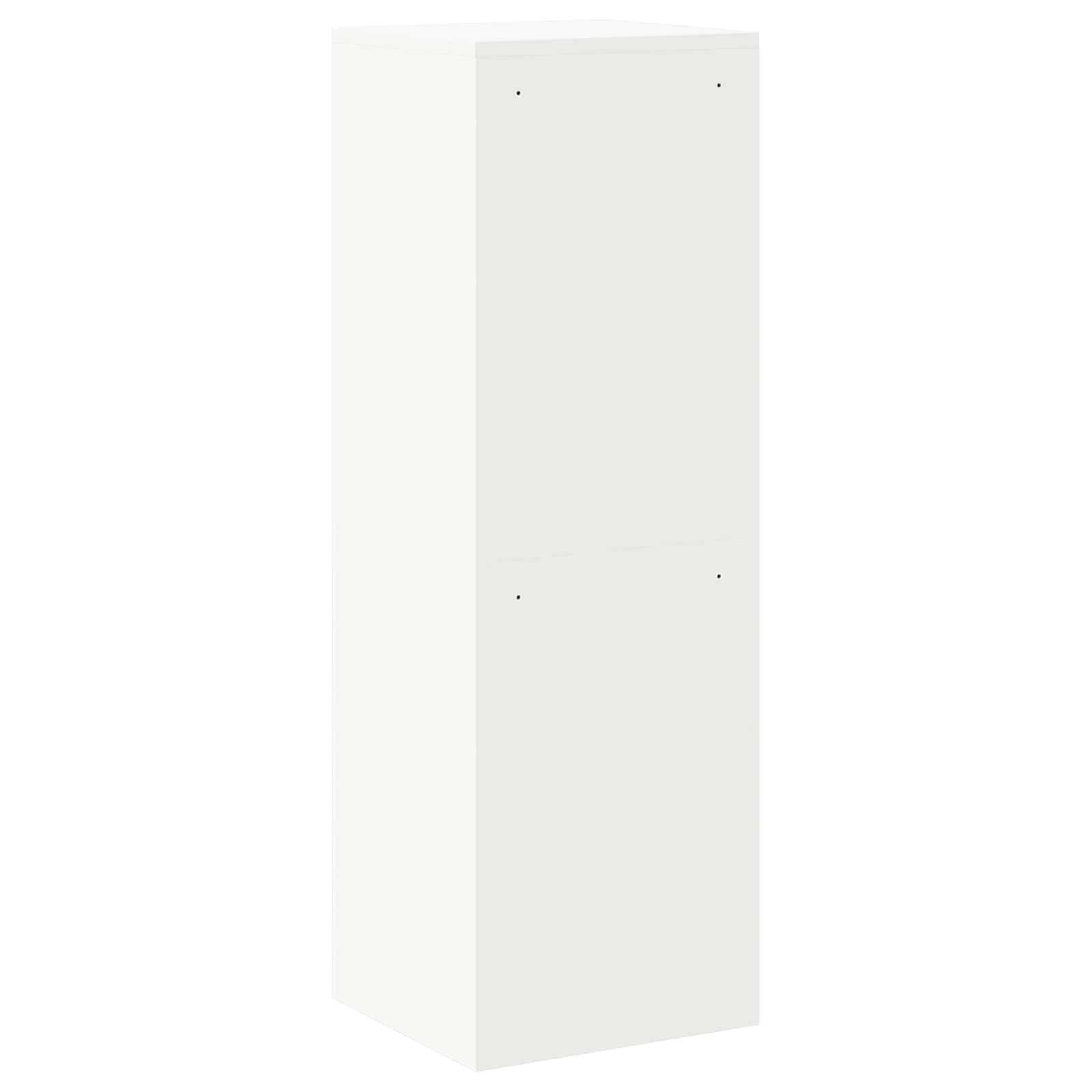 Aktenschrank Weiß 45,5 x 42 x 139 cm Kaltgewalzter Stahl