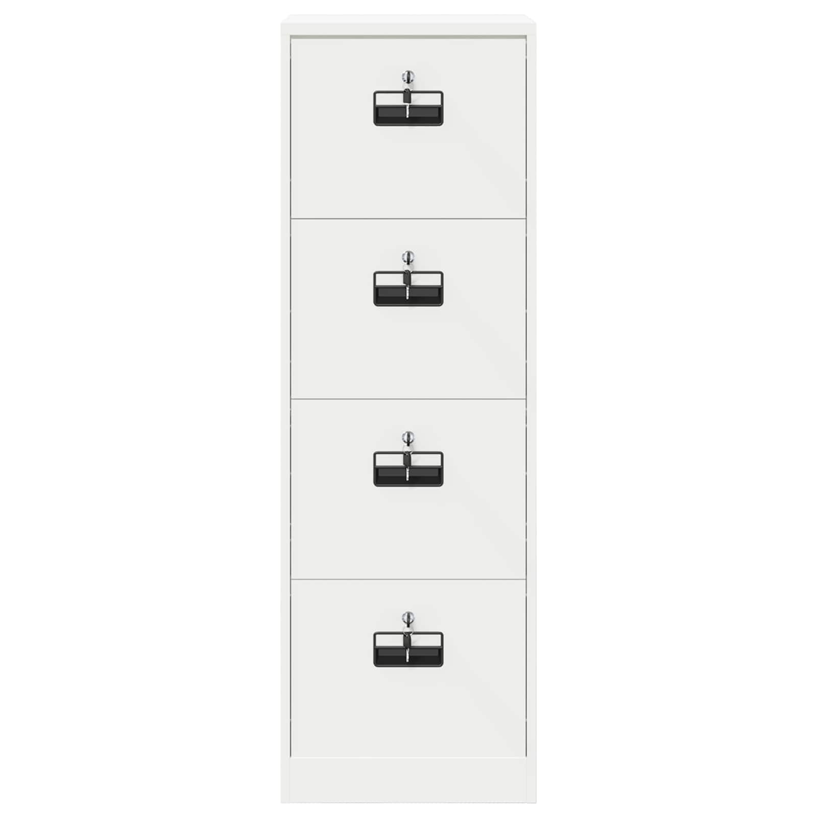 Aktenschrank Weiß 45,5 x 42 x 139 cm Kaltgewalzter Stahl
