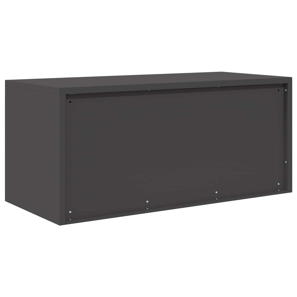 Aufbewahrungsschrank Schwarz 90 x 40 x 40 cm Stahl