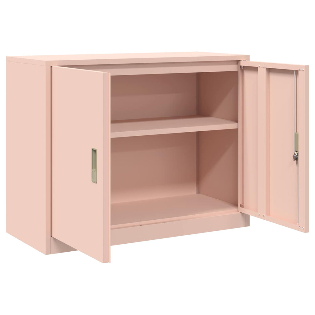 Aufbewahrungsschrank Rosa 90 x 40 x 70 cm Stahl