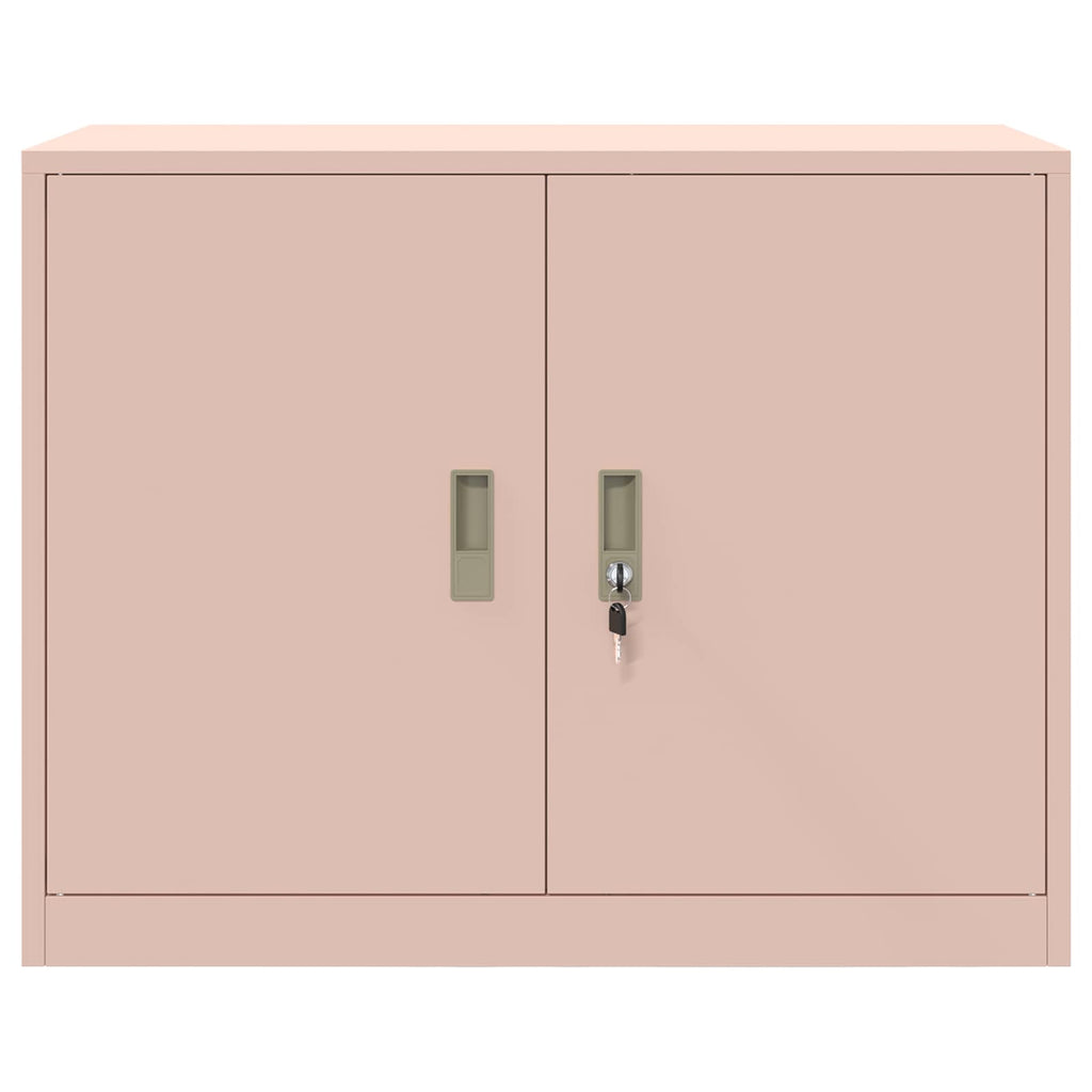 Aufbewahrungsschrank Rosa 90 x 40 x 70 cm Stahl
