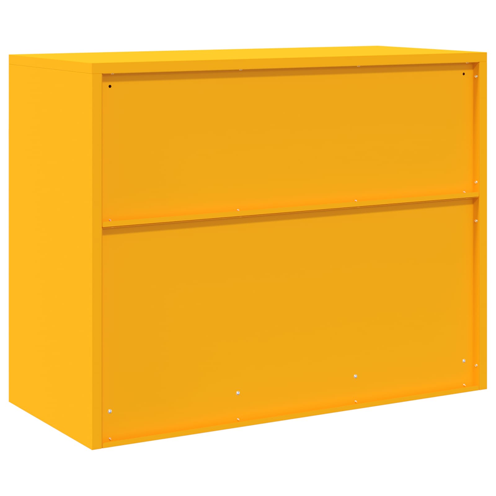 Aufbewahrungsschrank Senfgelb 90 x 40 x 70 cm Stahl