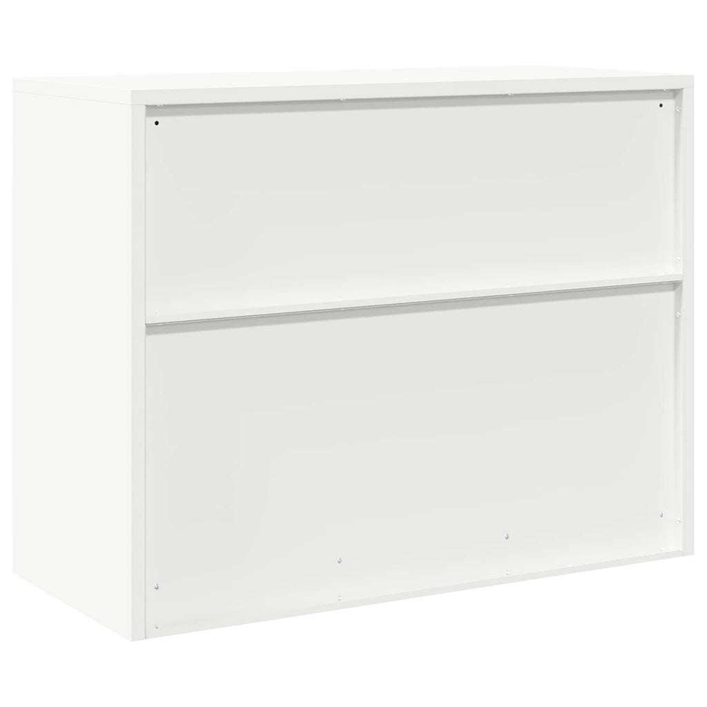 Aufbewahrungsschrank Weiß 90 x 40 x 70 cm Stahl