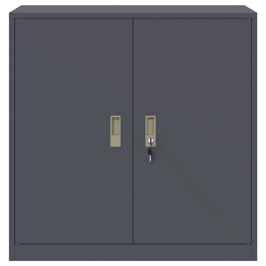 Aufbewahrungsschrank Anthrazit 90 x 40 x 90 cm Stahl
