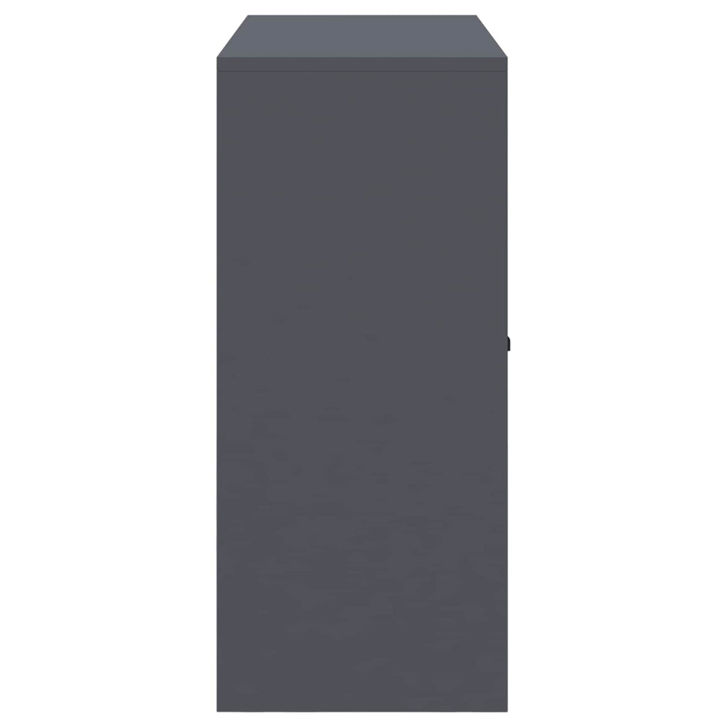 Aufbewahrungsschrank Anthrazit 90 x 40 x 90 cm Stahl