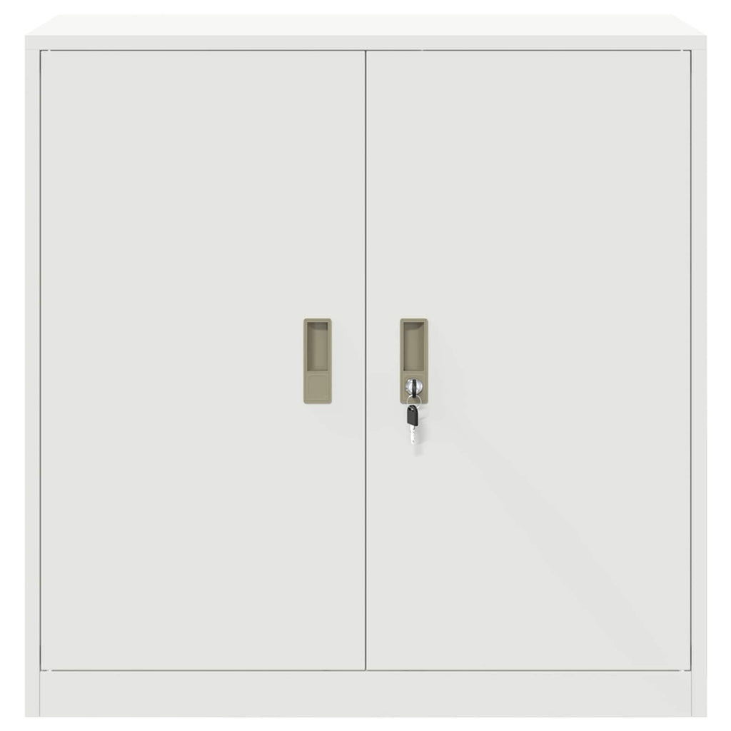 Aufbewahrungsschrank Weiß 90 x 40 x 90 cm Stahl