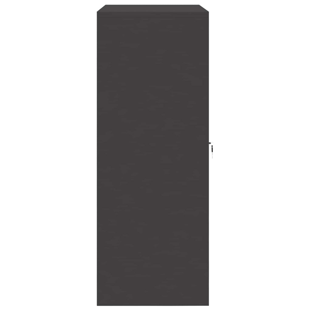 Aufbewahrungsschrank Schwarz 90 x 40 x 105 cm Stahl