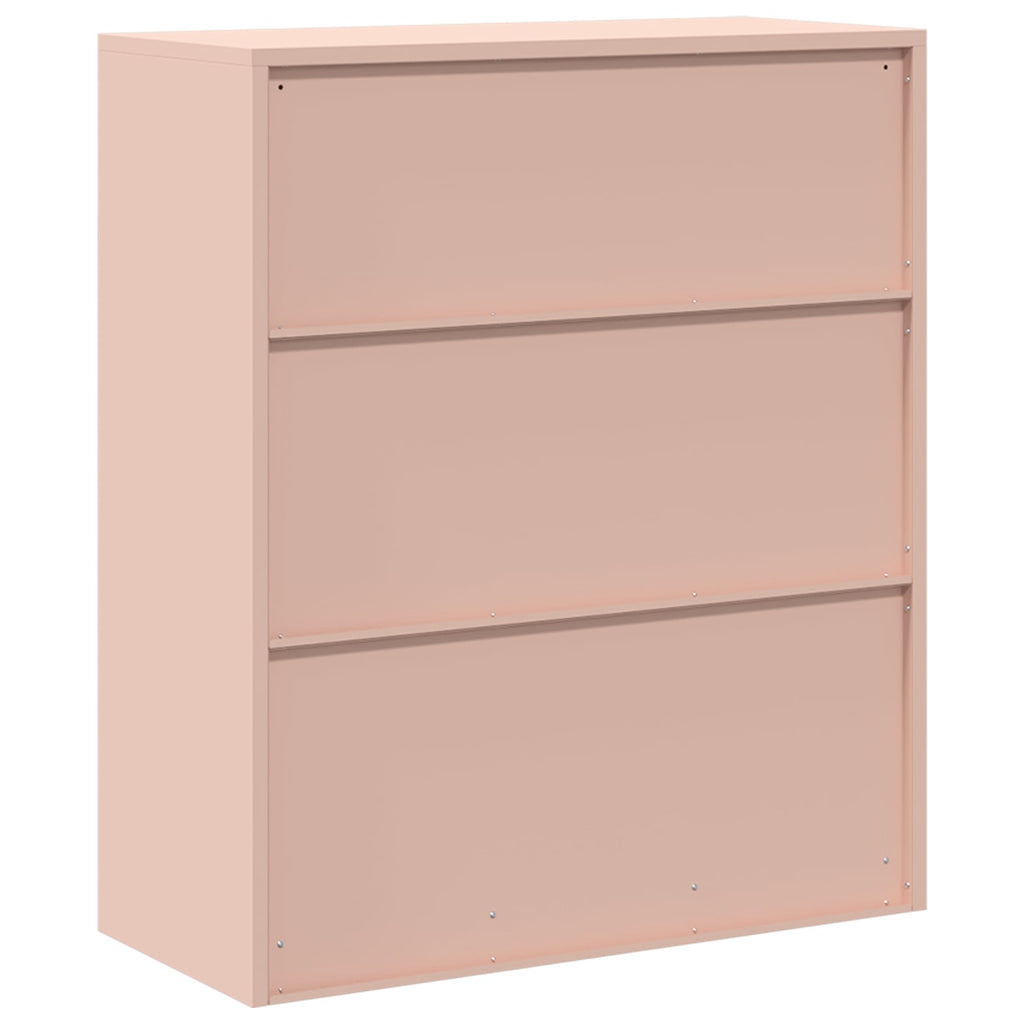 Aufbewahrungsschrank Rosa 90 x 40 x 105 cm Stahl