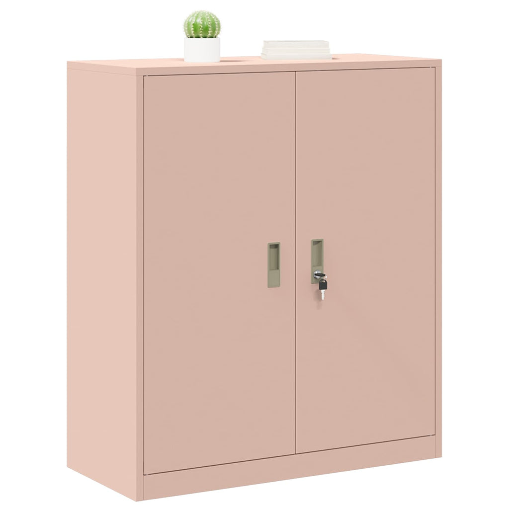Aufbewahrungsschrank Rosa 90 x 40 x 105 cm Stahl