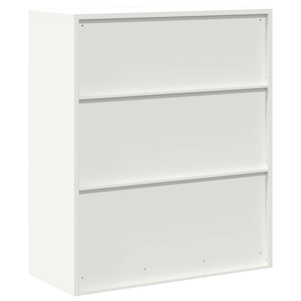 Aufbewahrungsschrank Weiß 90 x 40 x 105 cm Stahl