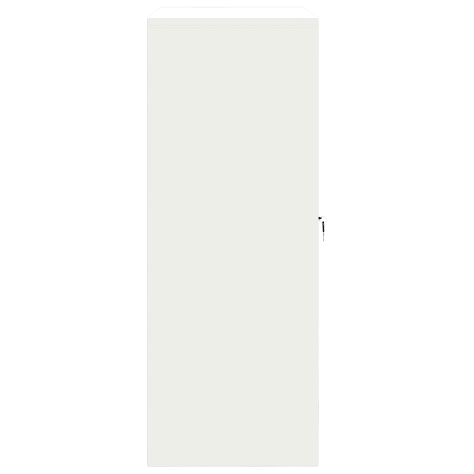 Aufbewahrungsschrank Weiß 90 x 40 x 105 cm Stahl