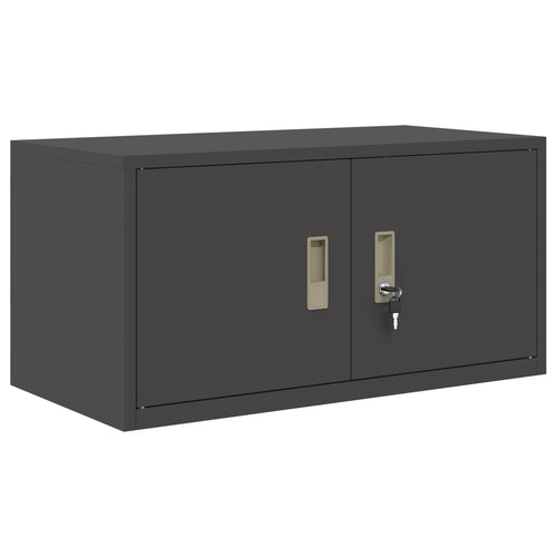 Aufbewahrungsschrank Schwarz 80 x 40 x 40 cm Stahl