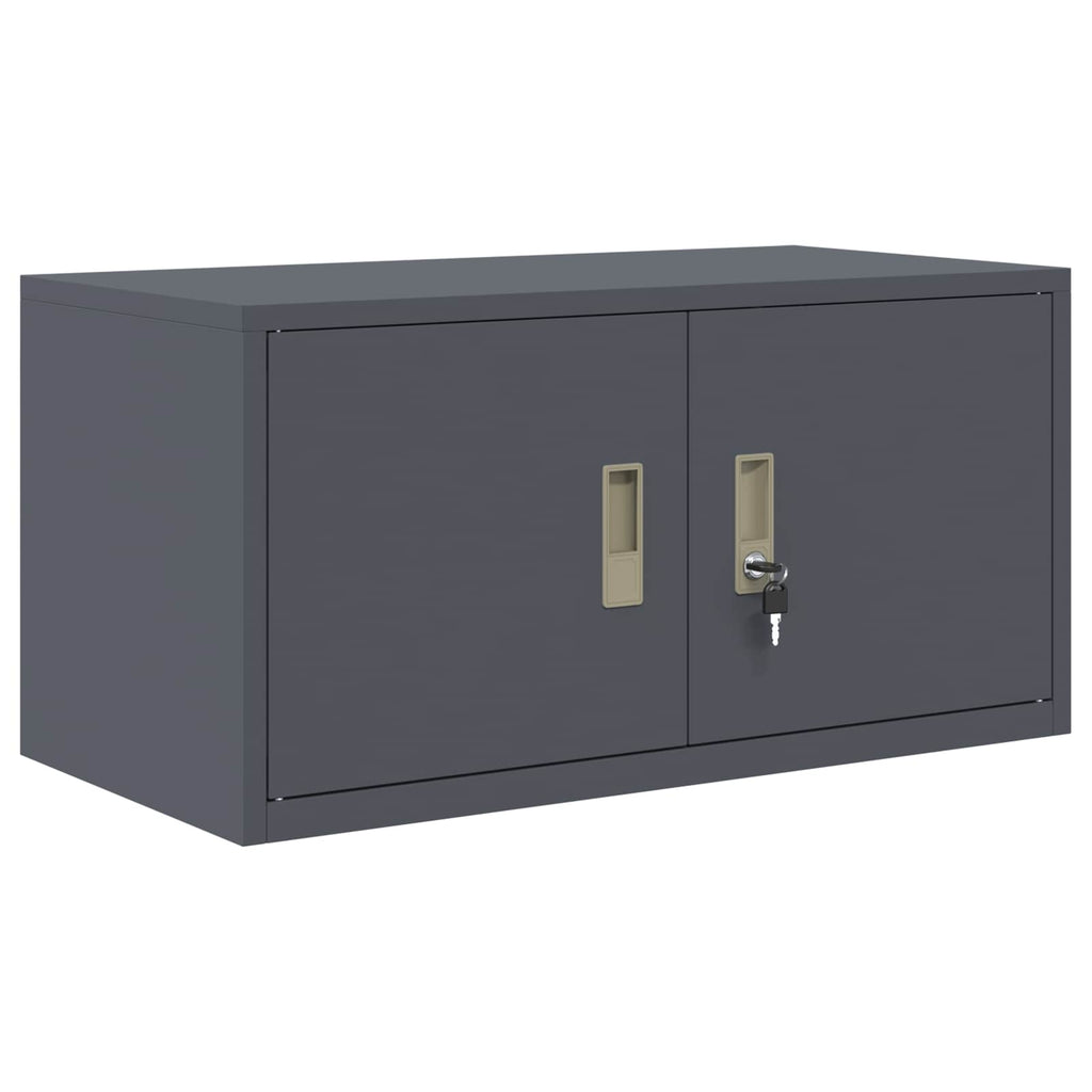 Aufbewahrungsschrank Anthrazit 80 x 40 x 40 cm Stahl