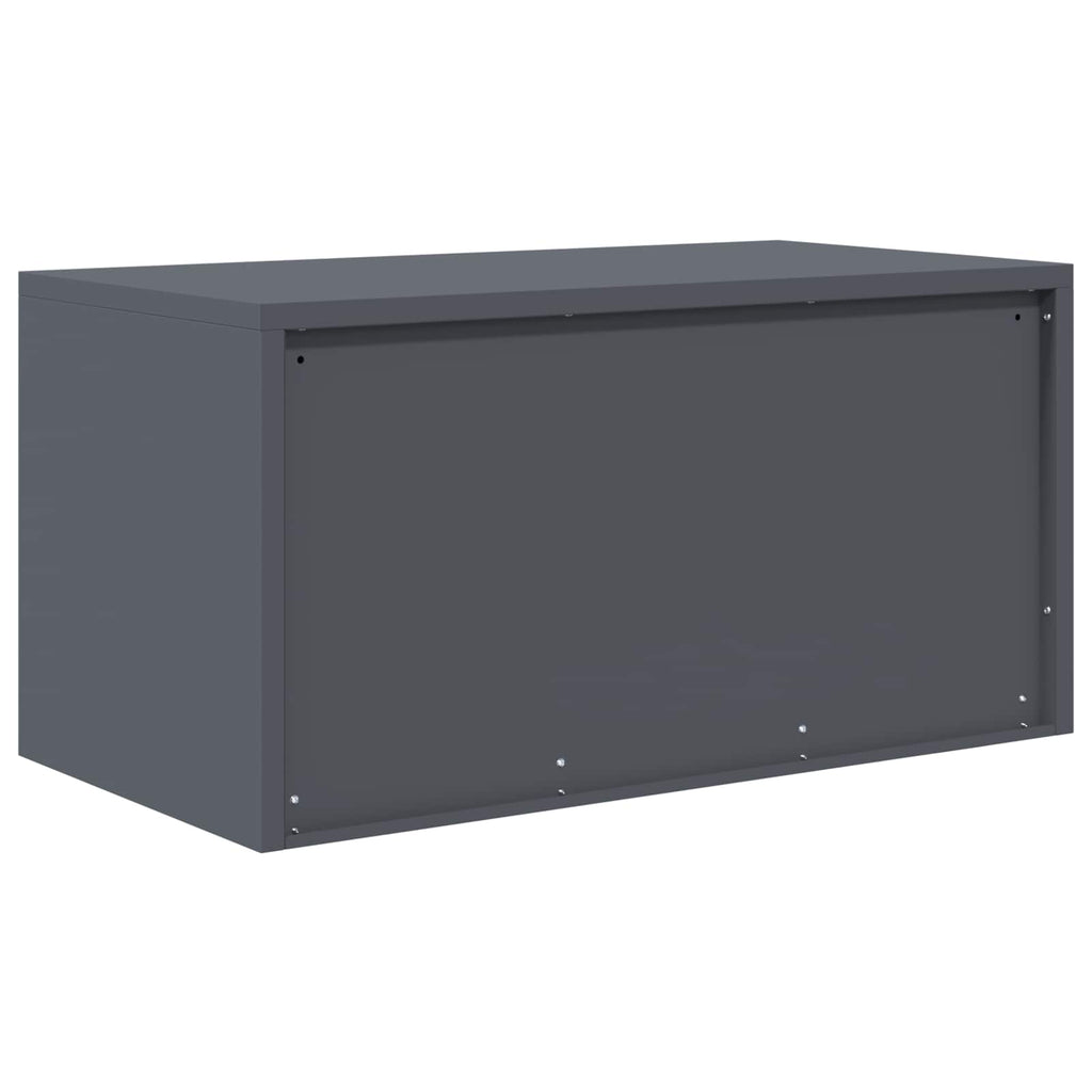 Aufbewahrungsschrank Anthrazit 80 x 40 x 40 cm Stahl