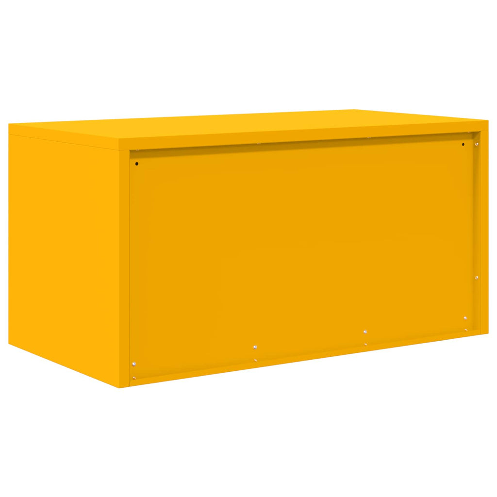 Aufbewahrungsschrank Senfgelb 80 x 40 x 40 cm Stahl