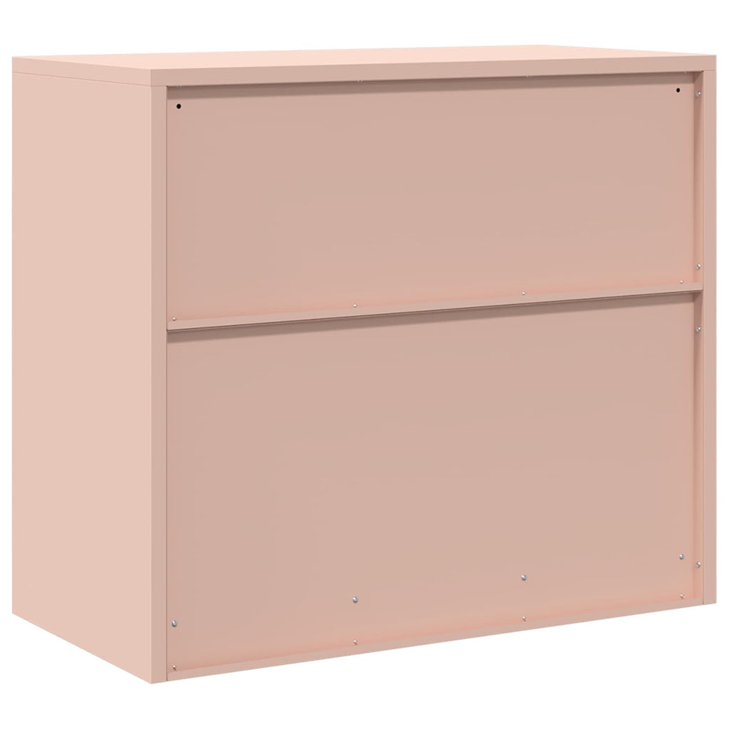 Aufbewahrungsschrank Rosa 80 x 40 x 70 cm Stahl