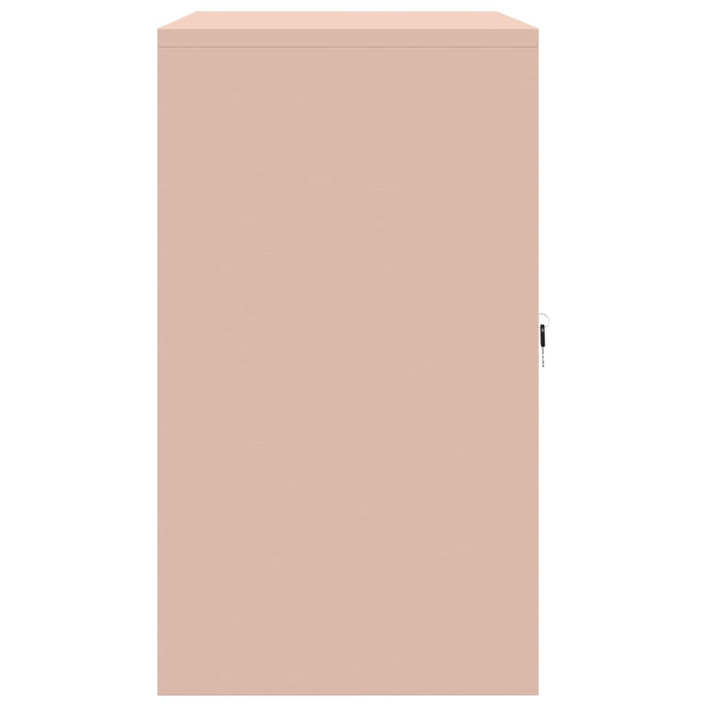 Aufbewahrungsschrank Rosa 80 x 40 x 70 cm Stahl