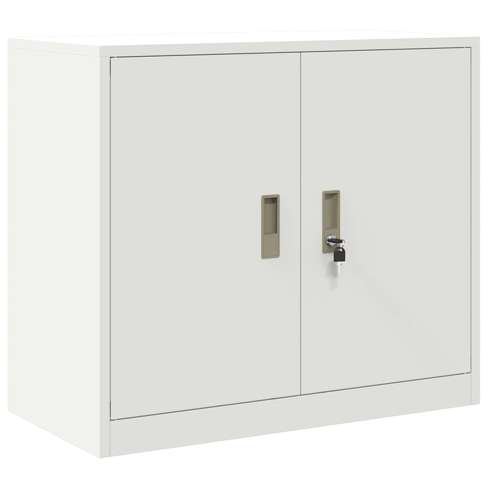 Aufbewahrungsschrank Weiß 80 x 40 x 70 cm Stahl
