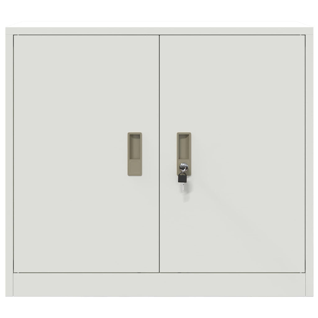 Aufbewahrungsschrank Weiß 80 x 40 x 70 cm Stahl