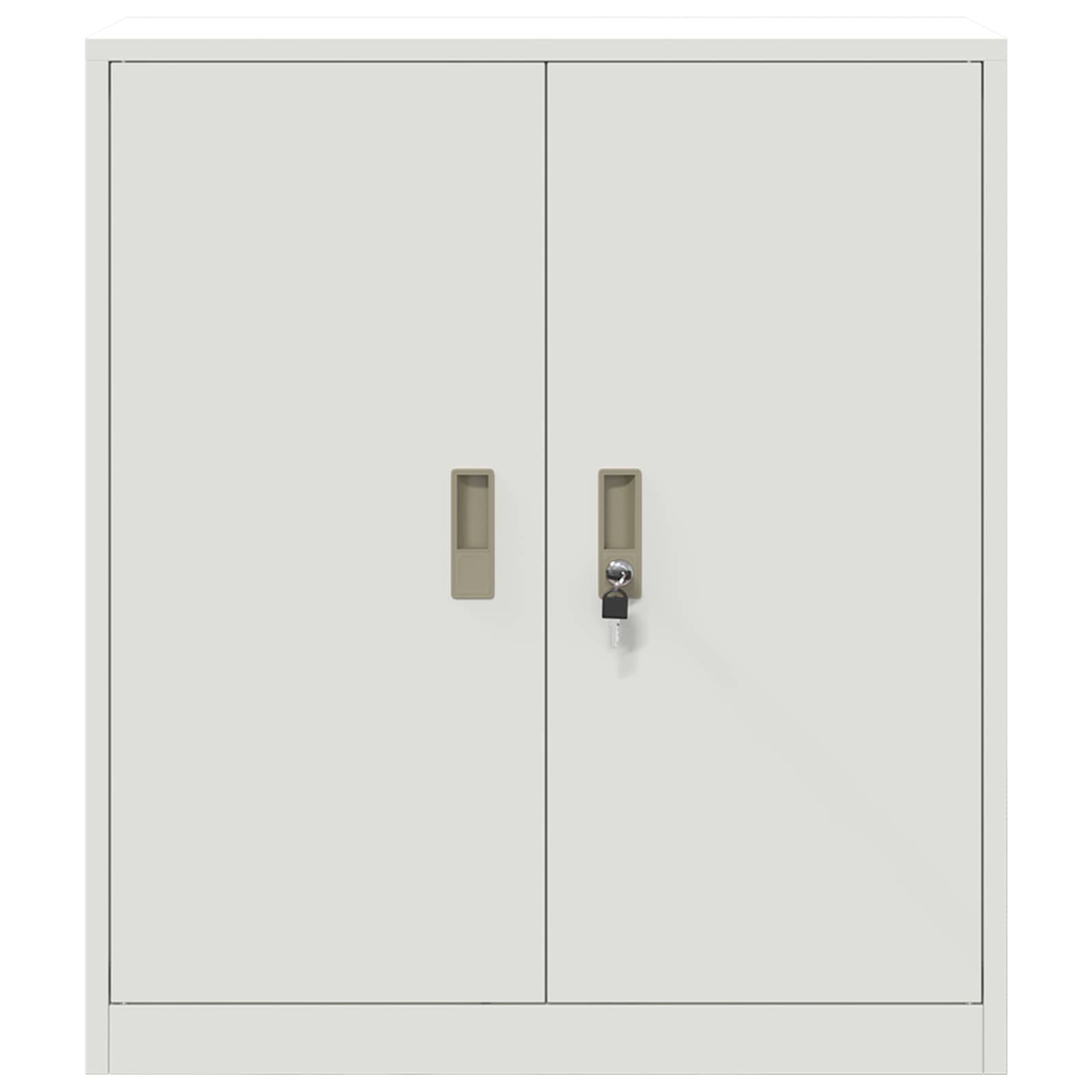 Aufbewahrungsschrank Weiß 80 x 40 x 90 cm Stahl