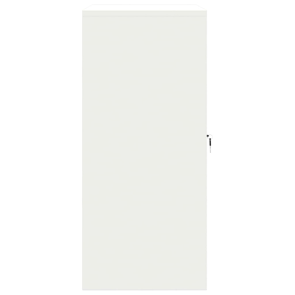 Aufbewahrungsschrank Weiß 80 x 40 x 90 cm Stahl