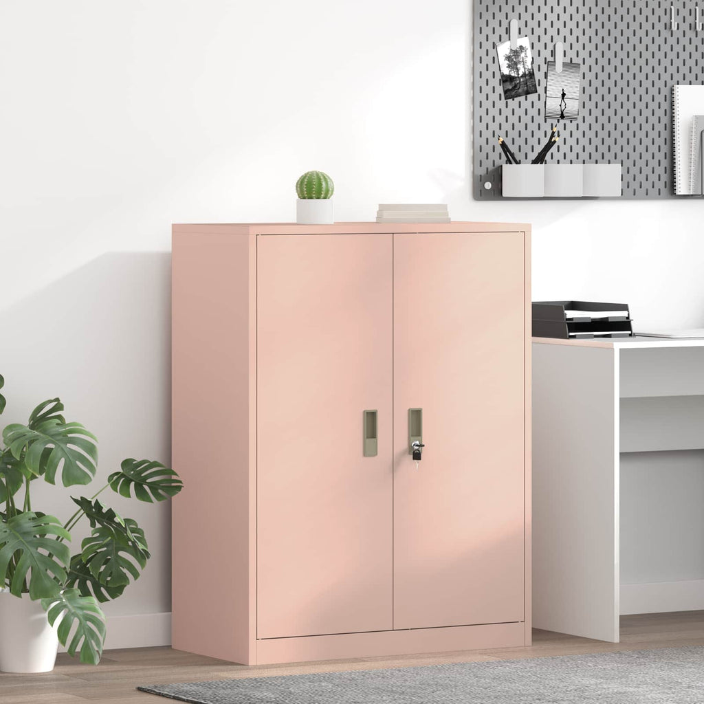 Aufbewahrungsschrank Rosa 80 x 40 x 105 cm Stahl