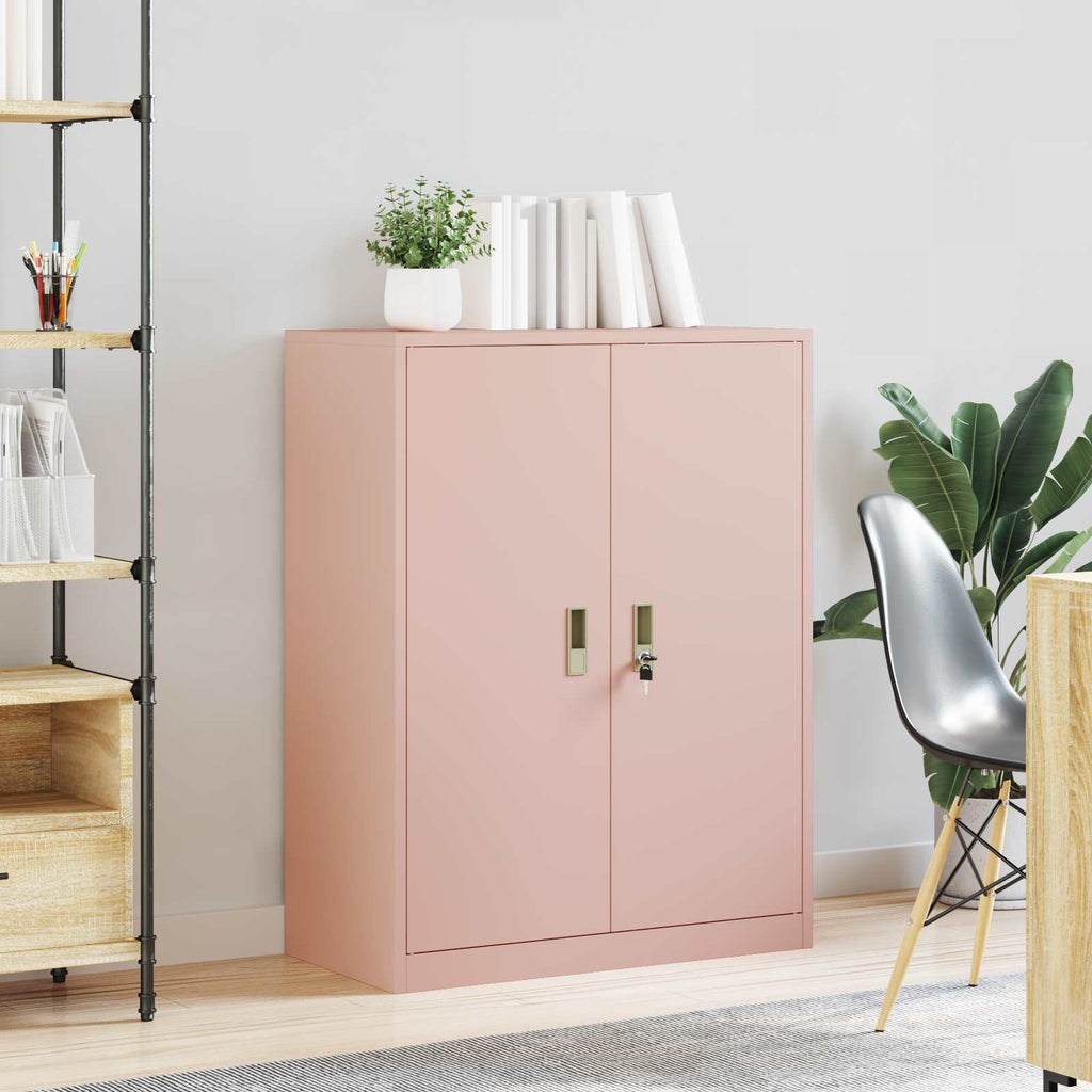 Aufbewahrungsschrank Rosa 80 x 40 x 105 cm Stahl