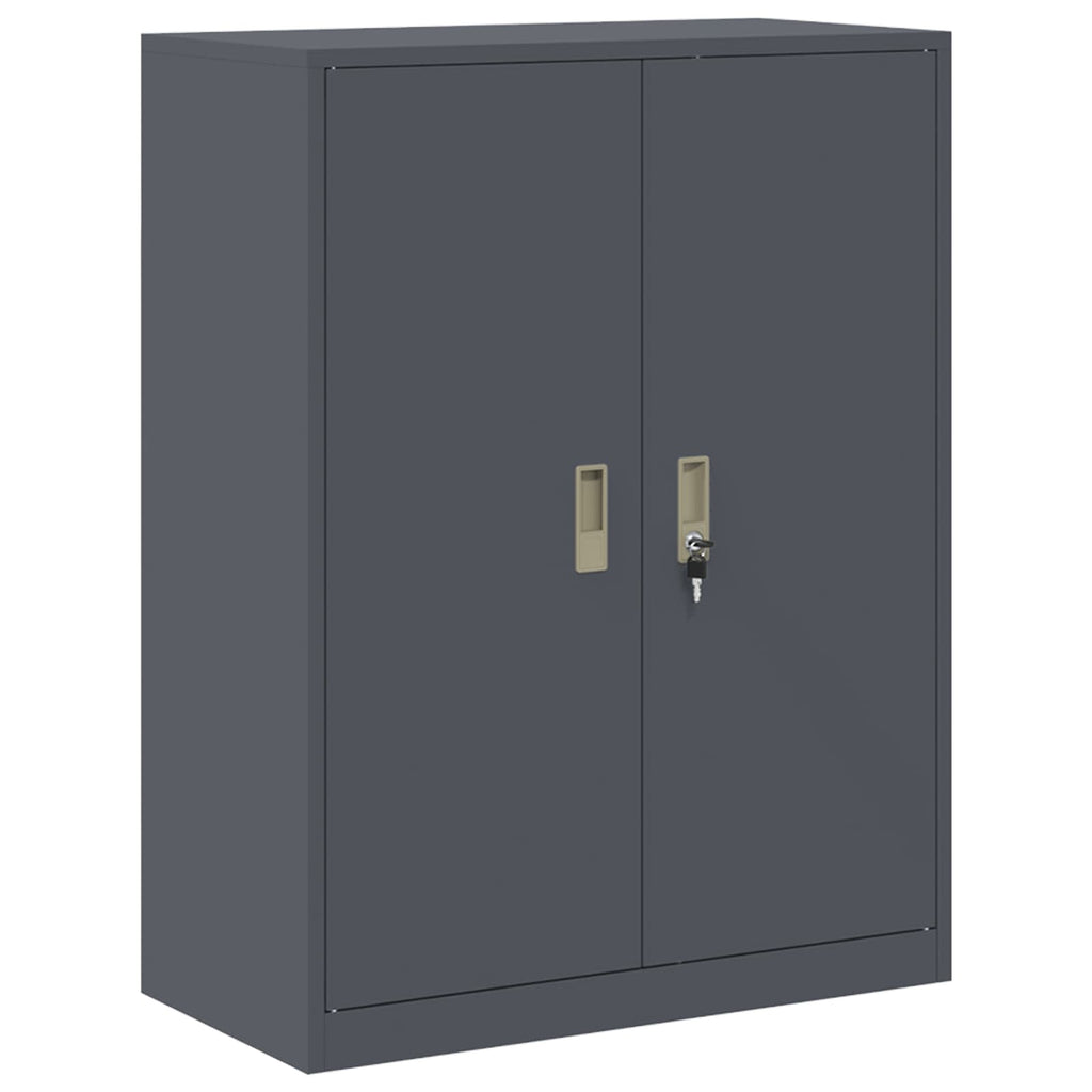 Aufbewahrungsschrank Anthrazit 80 x 40 x 105 cm Stahl