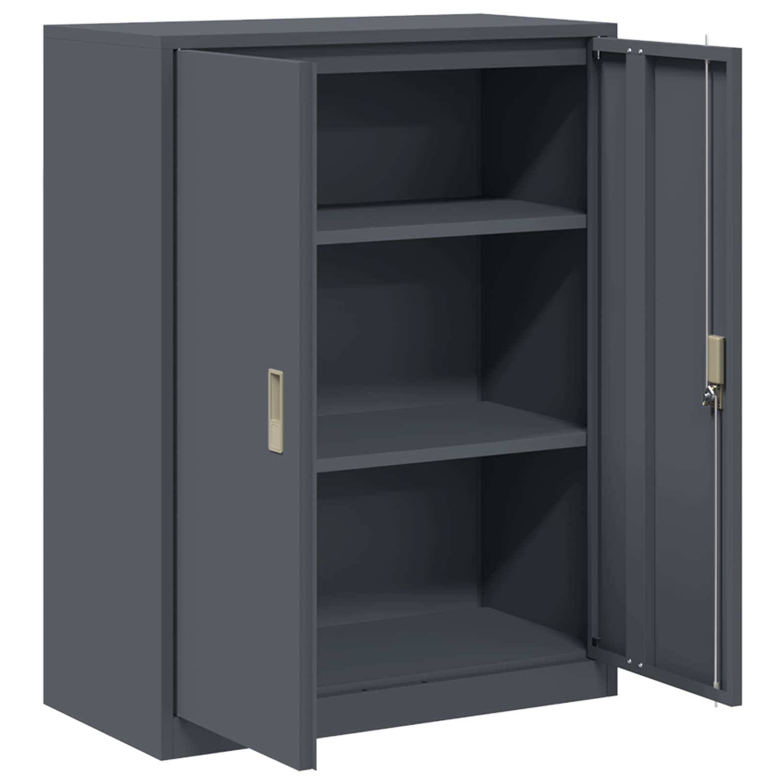 Aufbewahrungsschrank Anthrazit 80 x 40 x 105 cm Stahl