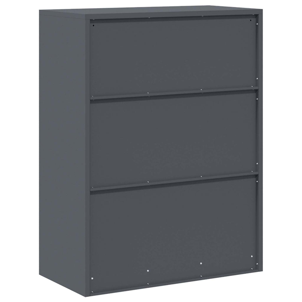 Aufbewahrungsschrank Anthrazit 80 x 40 x 105 cm Stahl