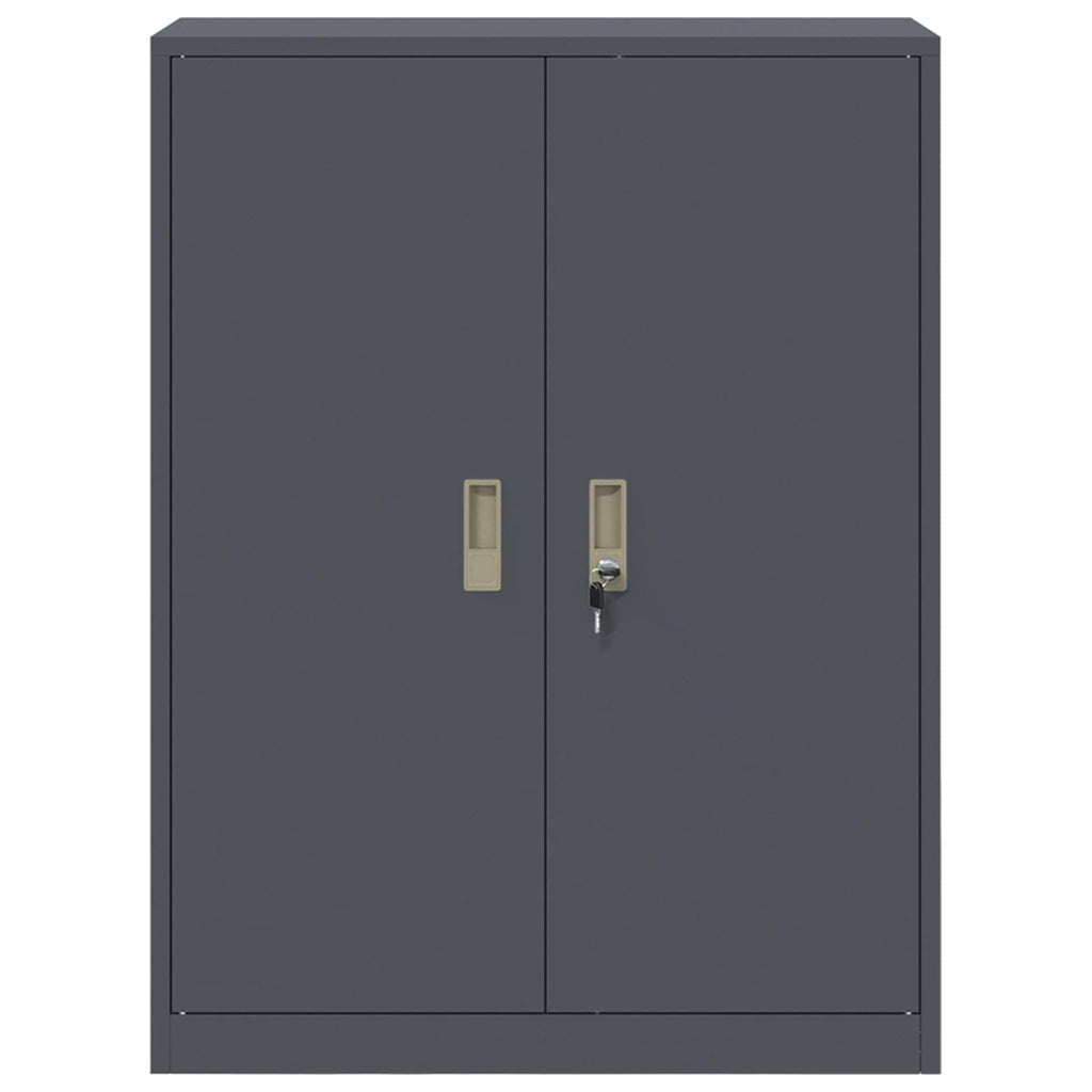 Aufbewahrungsschrank Anthrazit 80 x 40 x 105 cm Stahl