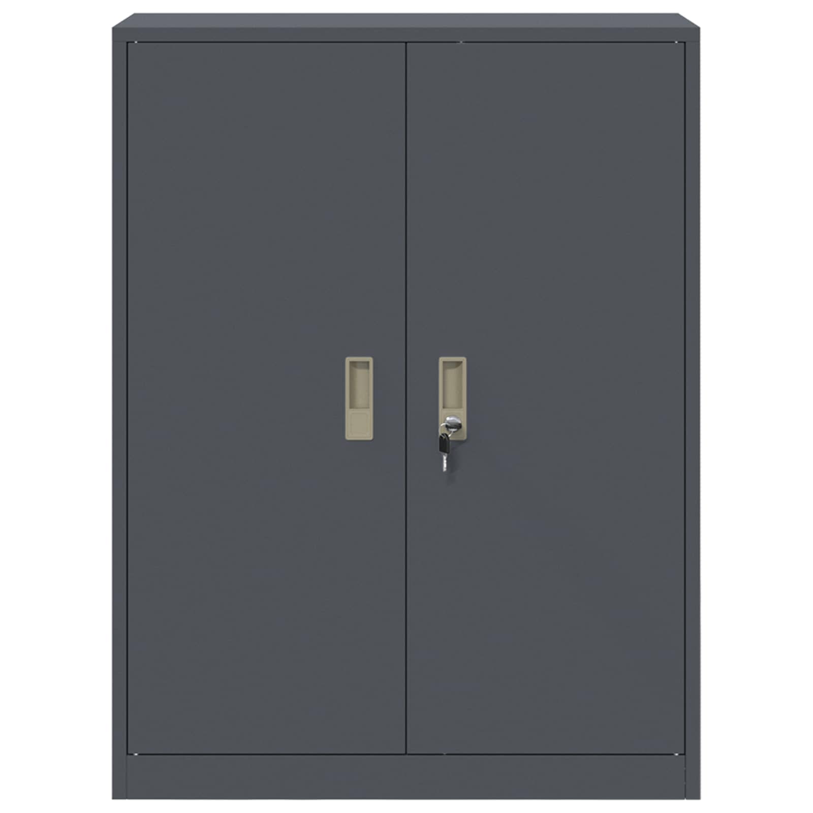 Aufbewahrungsschrank Anthrazit 80 x 40 x 105 cm Stahl