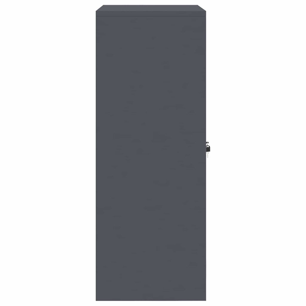 Aufbewahrungsschrank Anthrazit 80 x 40 x 105 cm Stahl