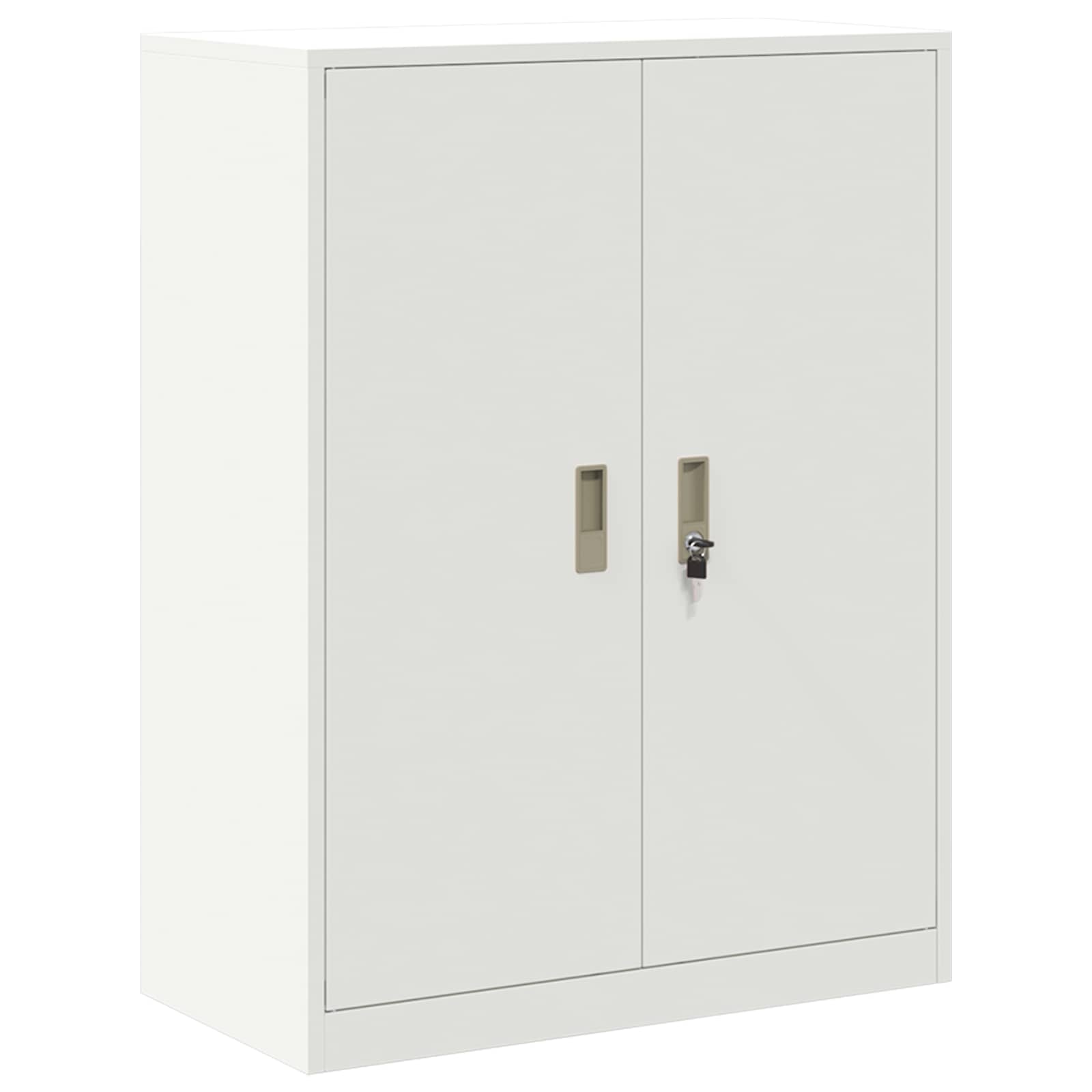 Aufbewahrungsschrank Weiß 80 x 40 x 105 cm Stahl