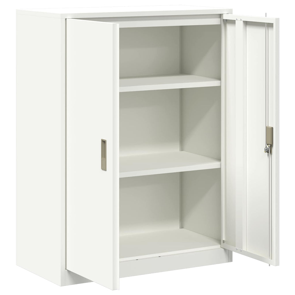 Aufbewahrungsschrank Weiß 80 x 40 x 105 cm Stahl