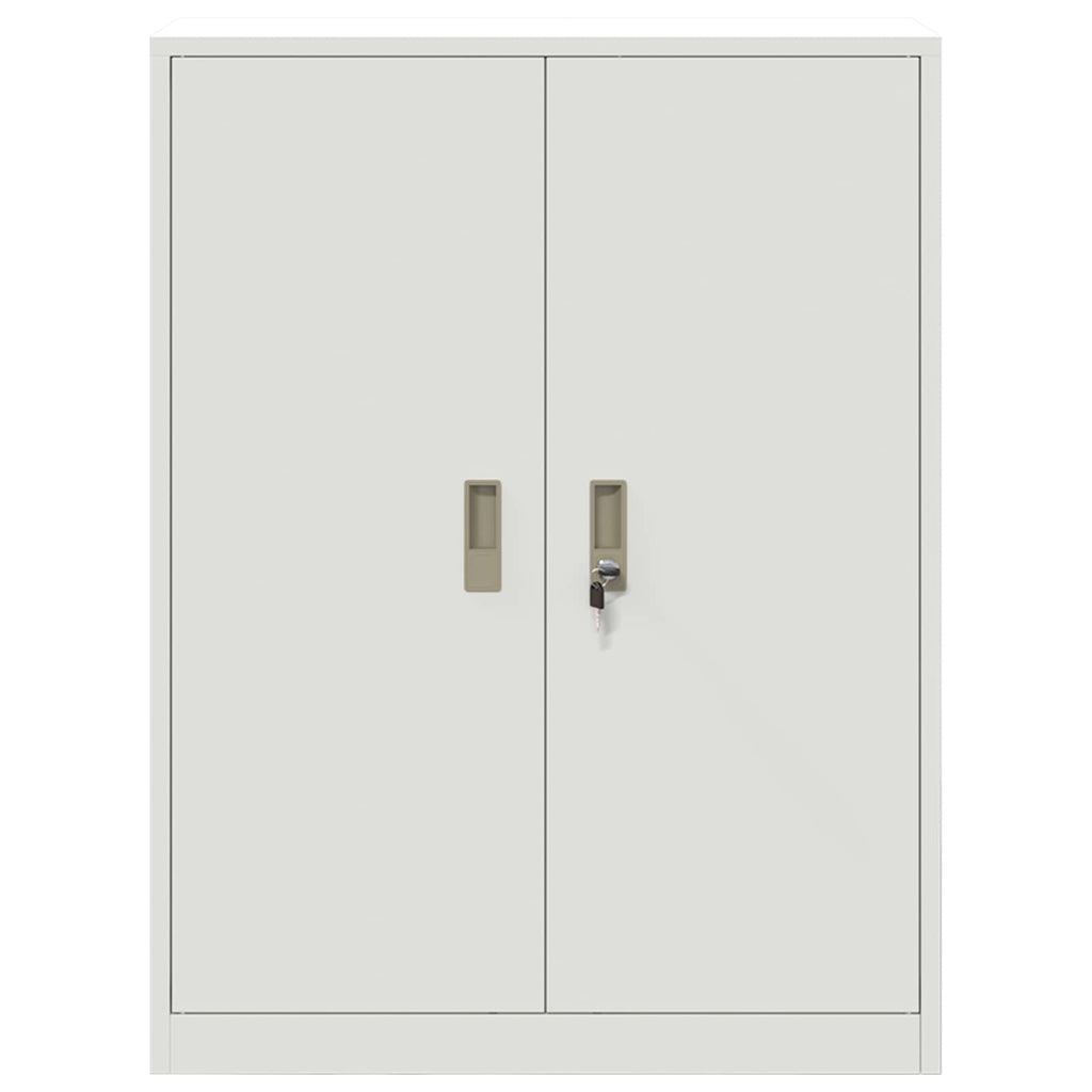 Aufbewahrungsschrank Weiß 80 x 40 x 105 cm Stahl