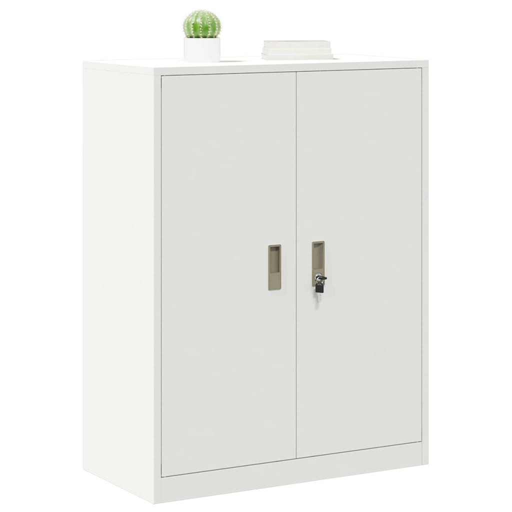 Aufbewahrungsschrank Weiß 80 x 40 x 105 cm Stahl