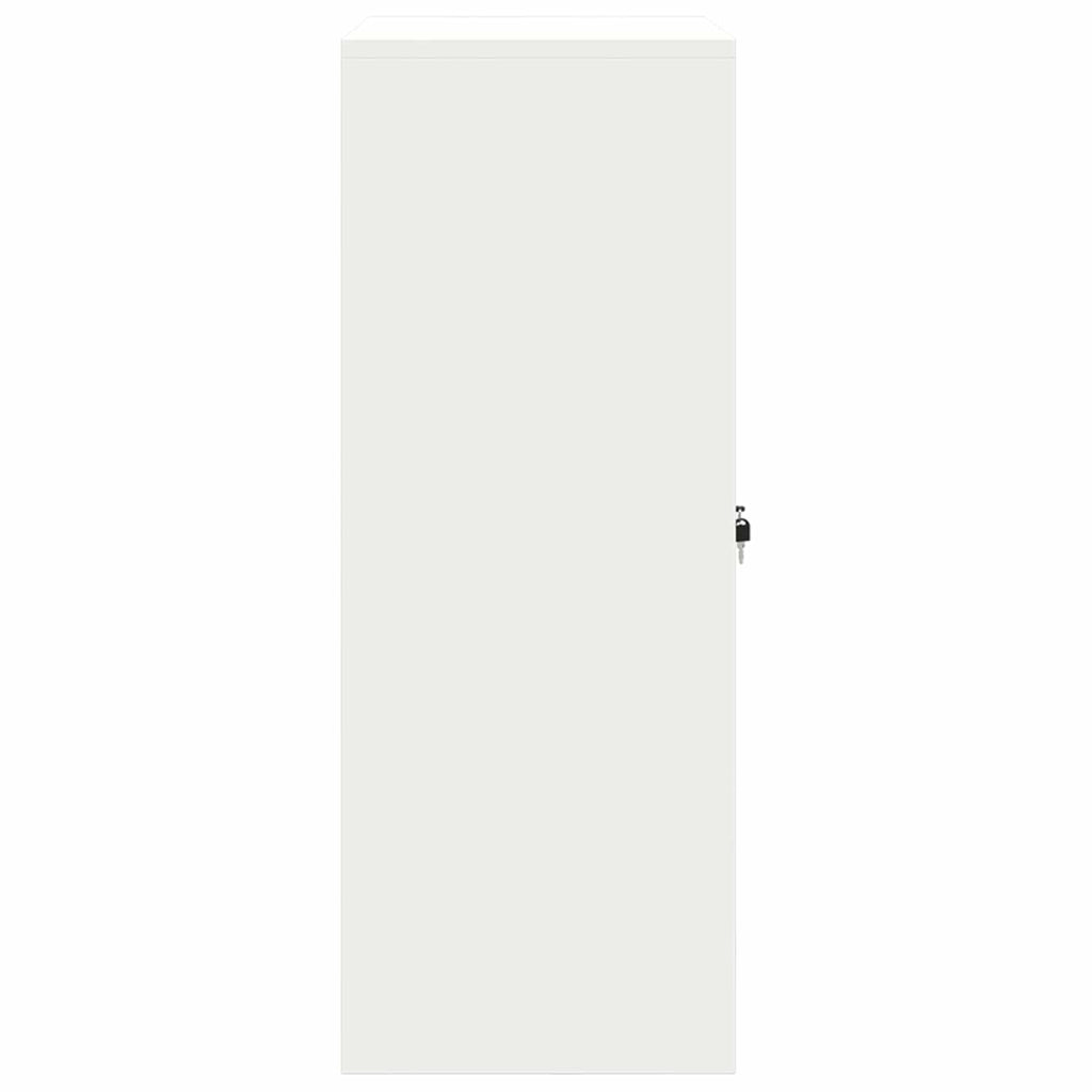 Aufbewahrungsschrank Weiß 80 x 40 x 105 cm Stahl
