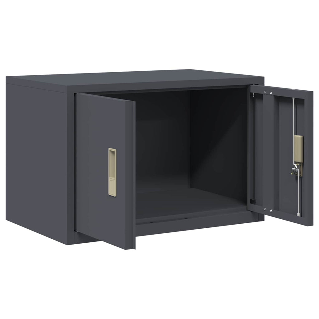 Aufbewahrungsschrank Anthrazit 60 x 40 x 40 cm Stahl